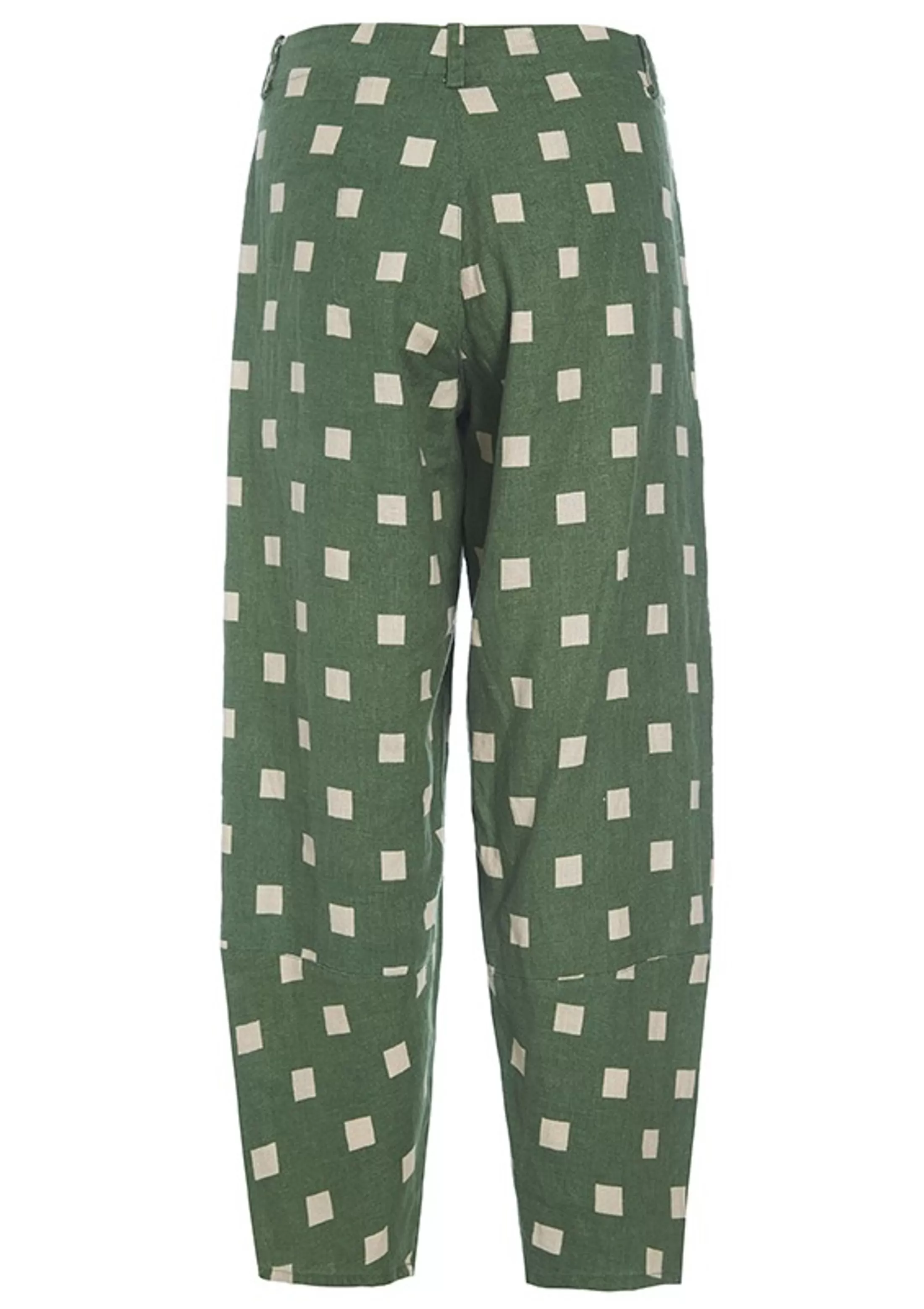 checkpoint_linen_bukser_7-1.webp Bukser<BITTE KAI RAND Checkpoint Linen Bukser Black/Lily White Check Po | Lily White/Black Check Point | Palm Green/Shell Check Point