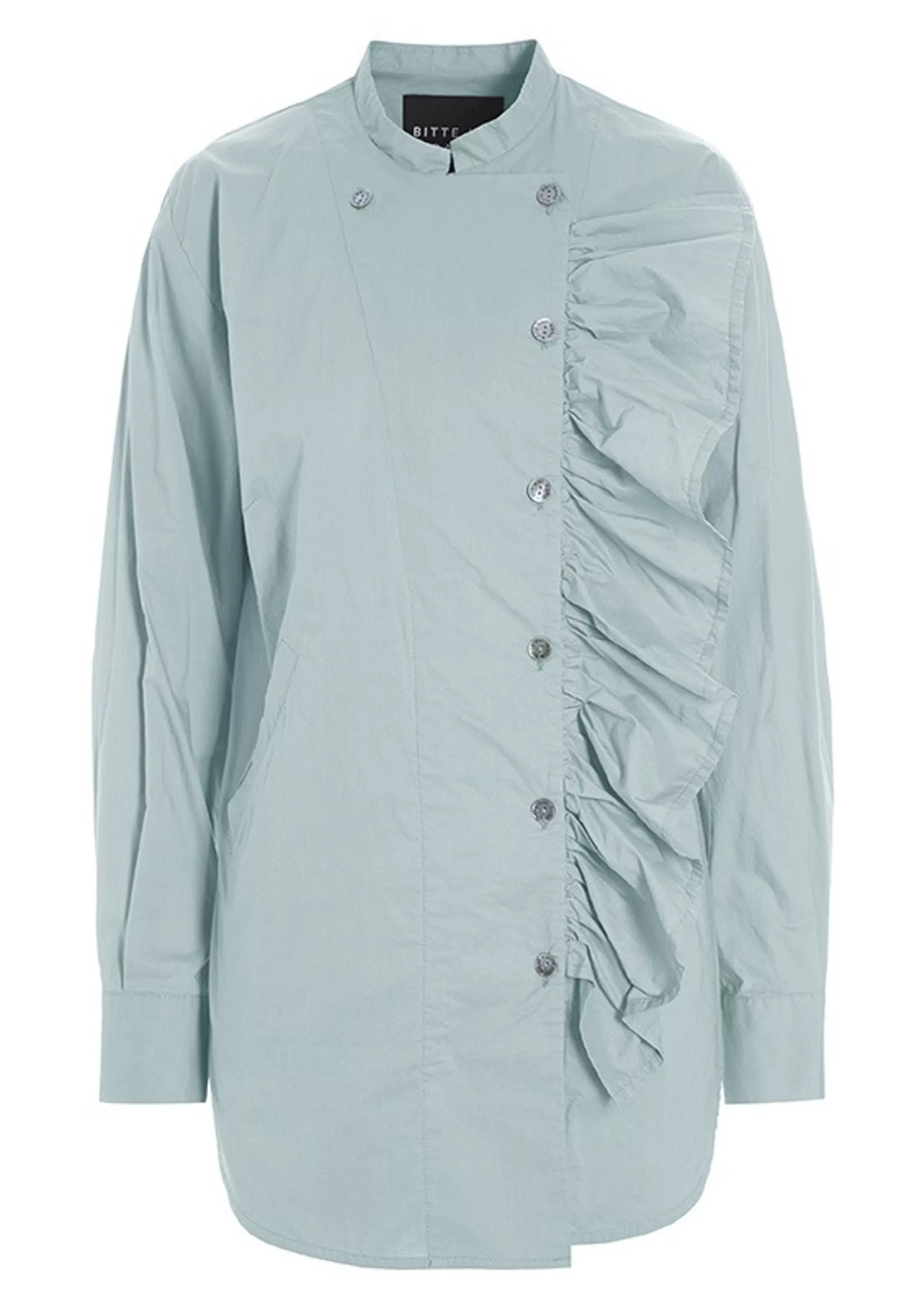 core_cotton_flaese_skjorte_4-1.webp Skjorter<BITTE KAI RAND Core Cotton Flaese Skjorte Black | White | Caramel | Grey Mist