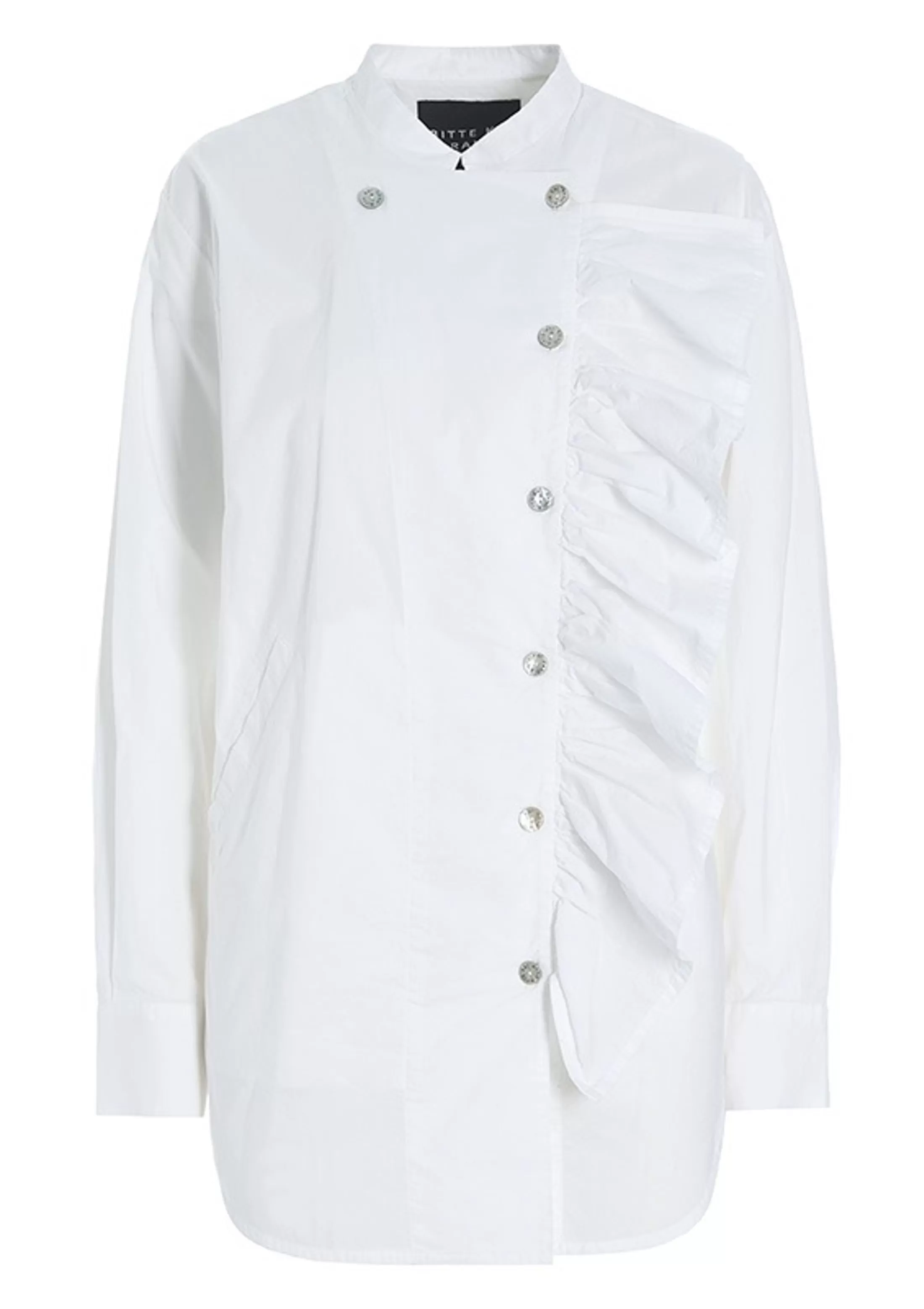 core_cotton_flaese_skjorte_5-1.webp Skjorter<BITTE KAI RAND Core Cotton Flaese Skjorte Black | White | Caramel | Grey Mist