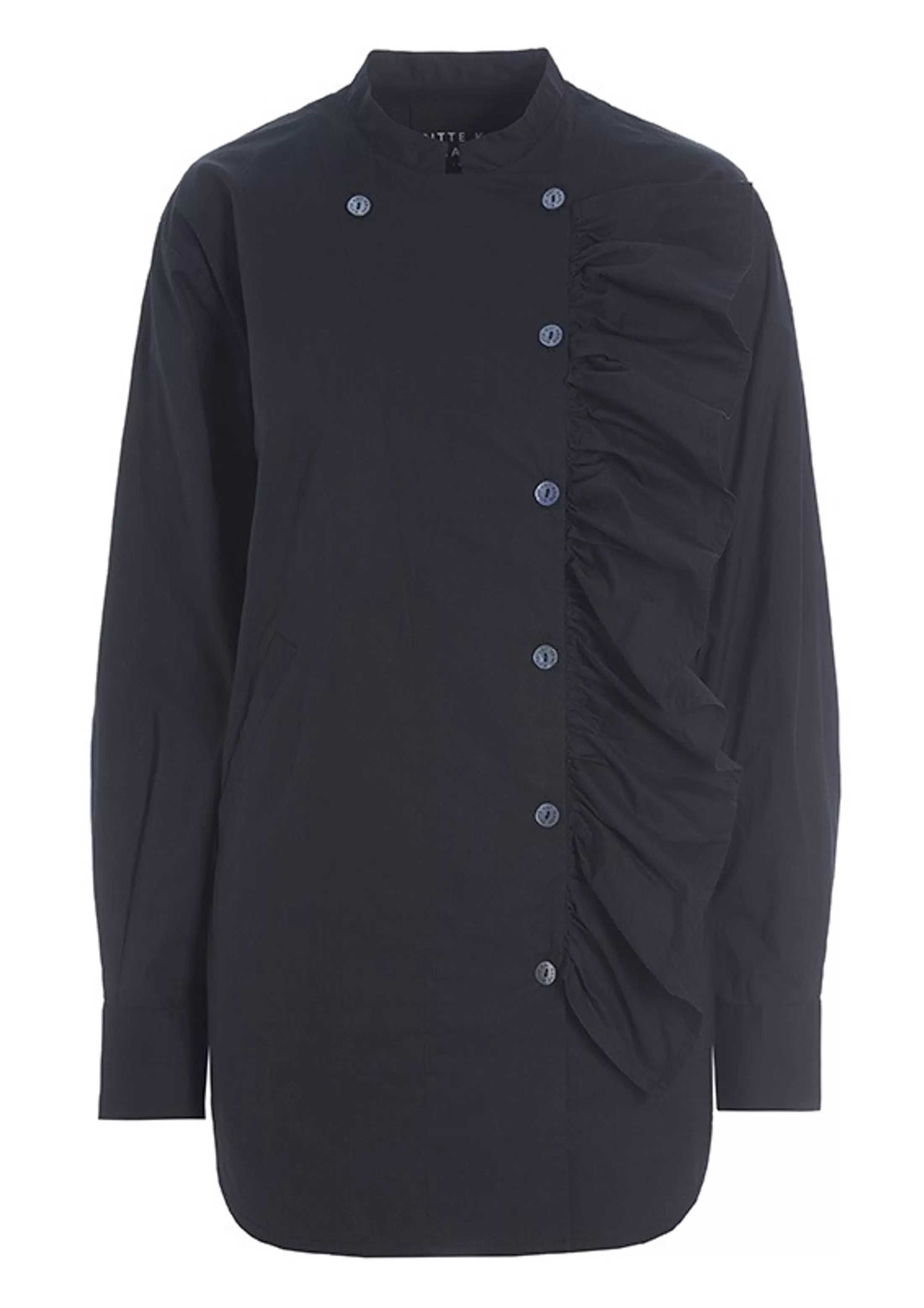 core_cotton_flaese_skjorte_6-1.webp Skjorter<BITTE KAI RAND Core Cotton Flaese Skjorte Black | White | Caramel | Grey Mist