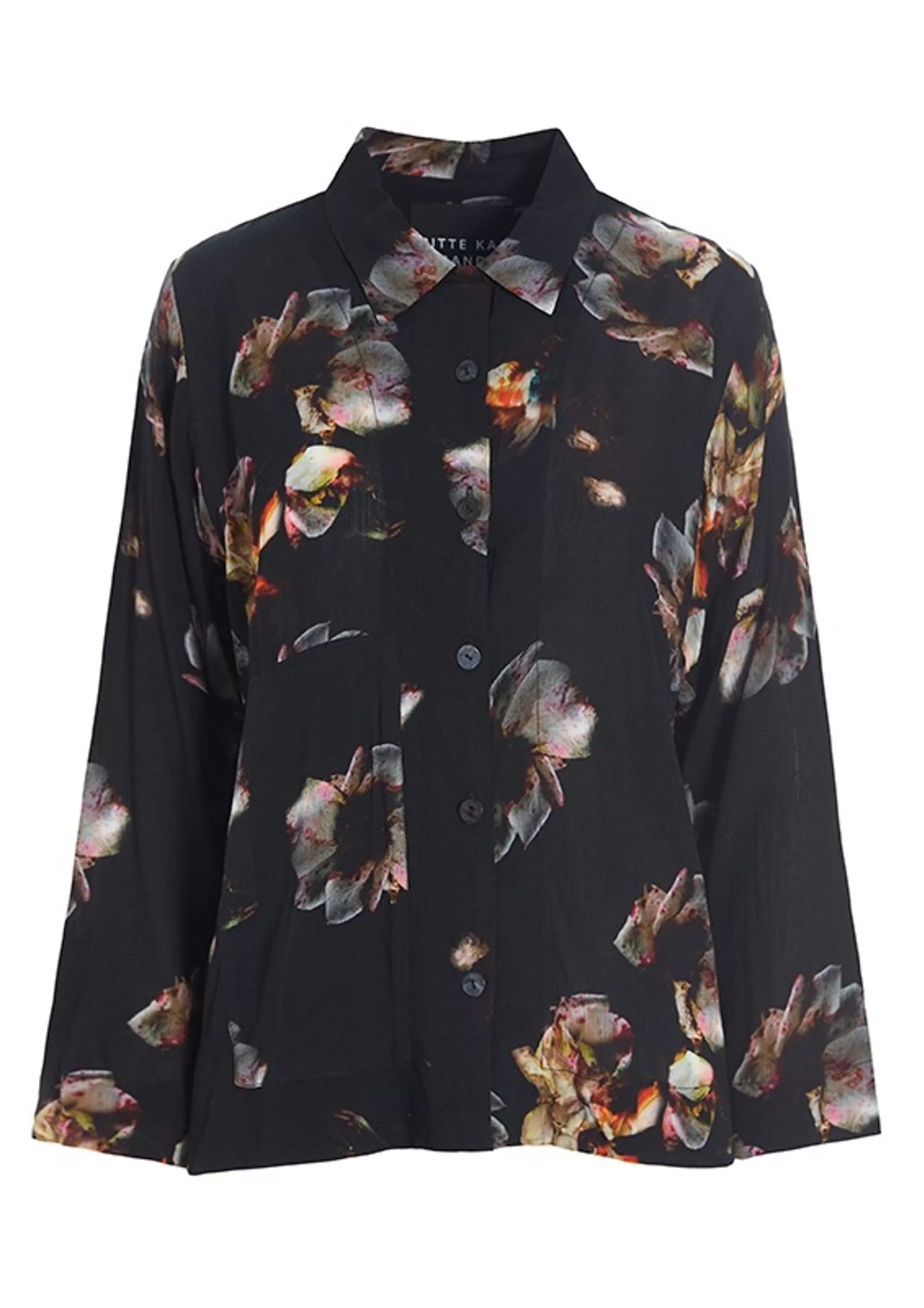 fsc_skjorte_3-4.webp Skjorter<BITTE KAI RAND Fsc Skjorte Black Fan | Red Ribbon