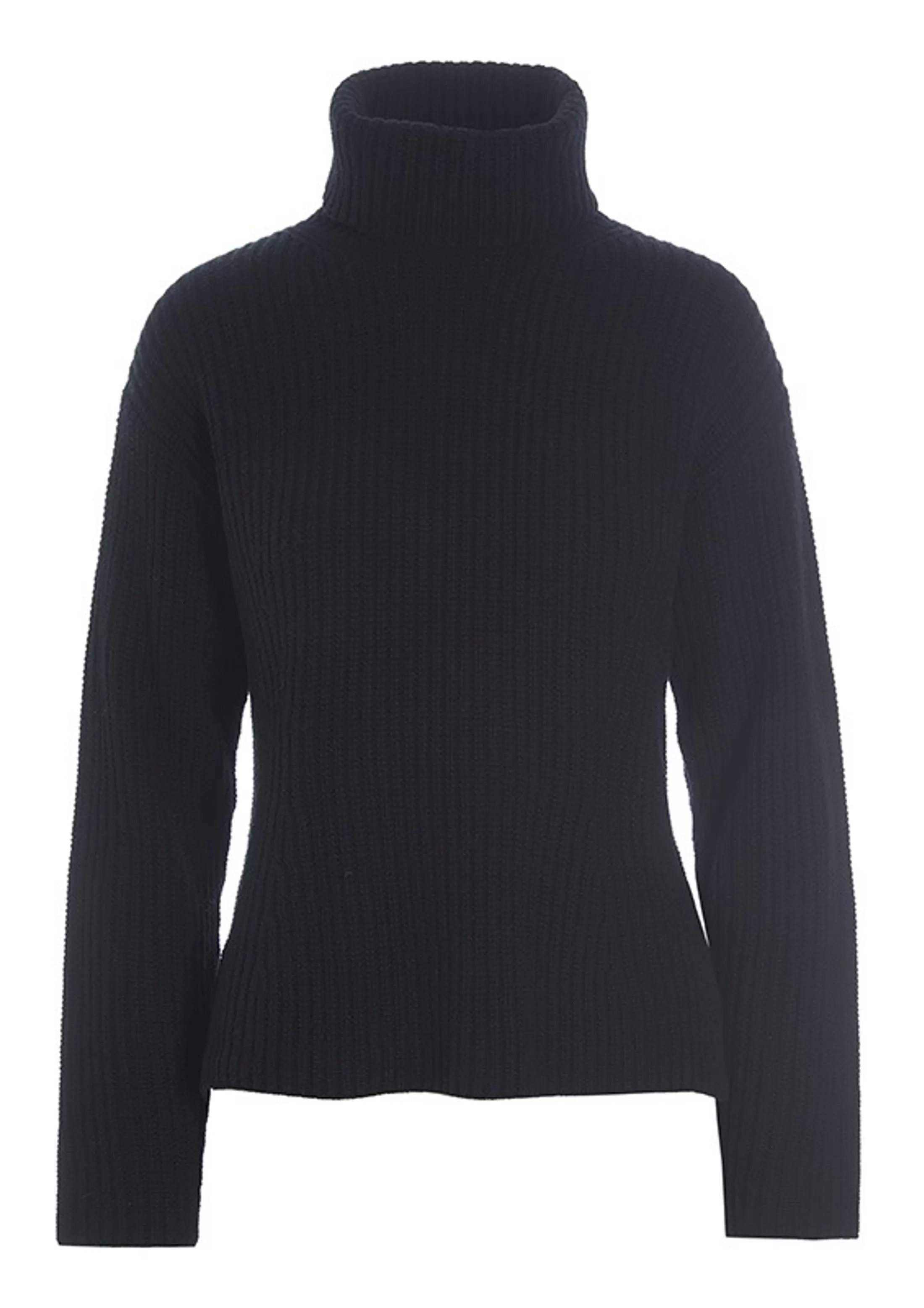 gamine_knit_hojhalset_bluse_4-1.webp Strik<BITTE KAI RAND Gamine Knit Hojhalset Bluse Black | Grey Melange | Caramel