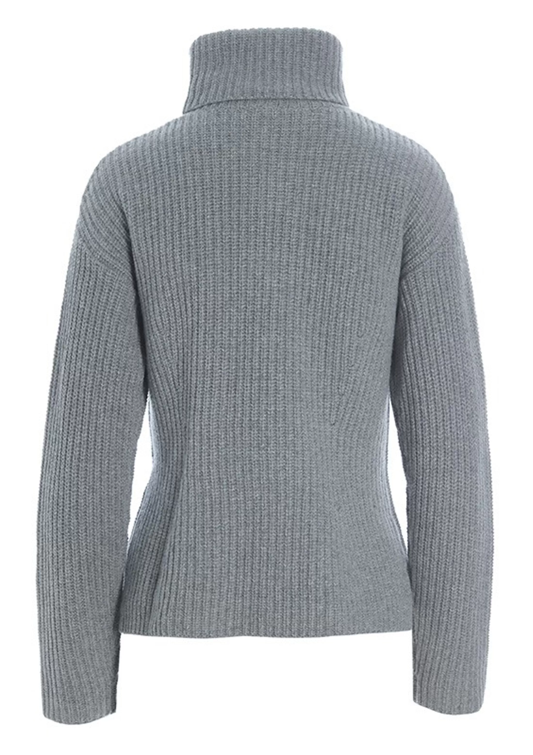 gamine_knit_hojhalset_bluse_7-1.webp Strik<BITTE KAI RAND Gamine Knit Hojhalset Bluse Black | Grey Melange | Caramel