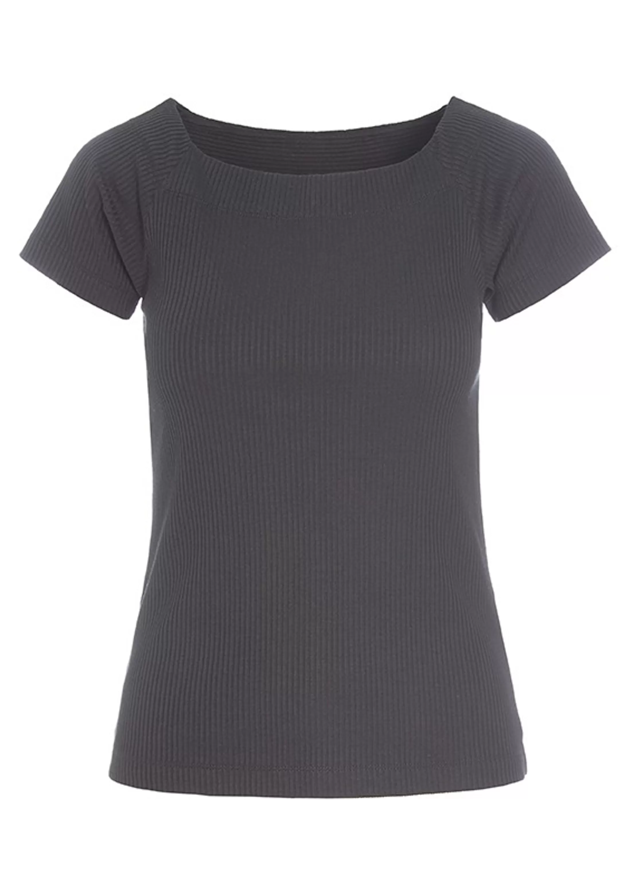 globe_rib_tshirt_5-1.webp T-Shirts & Toppe<BITTE KAI RAND Globe Rib T-Shirt Anthracite | Black | Emerald Green | Lily White