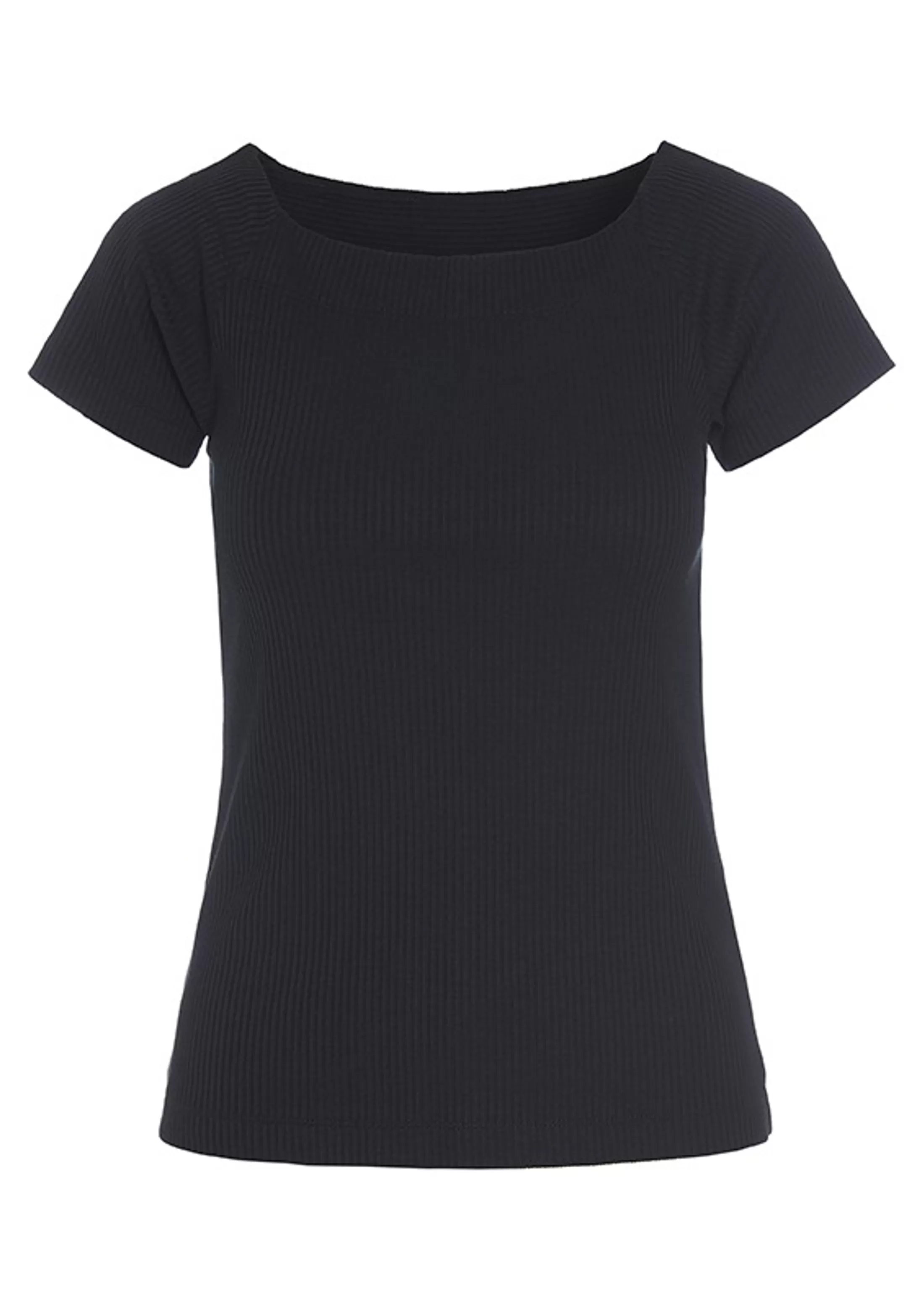 globe_rib_tshirt_6-1.webp T-Shirts & Toppe<BITTE KAI RAND Globe Rib T-Shirt Anthracite | Black | Emerald Green | Lily White