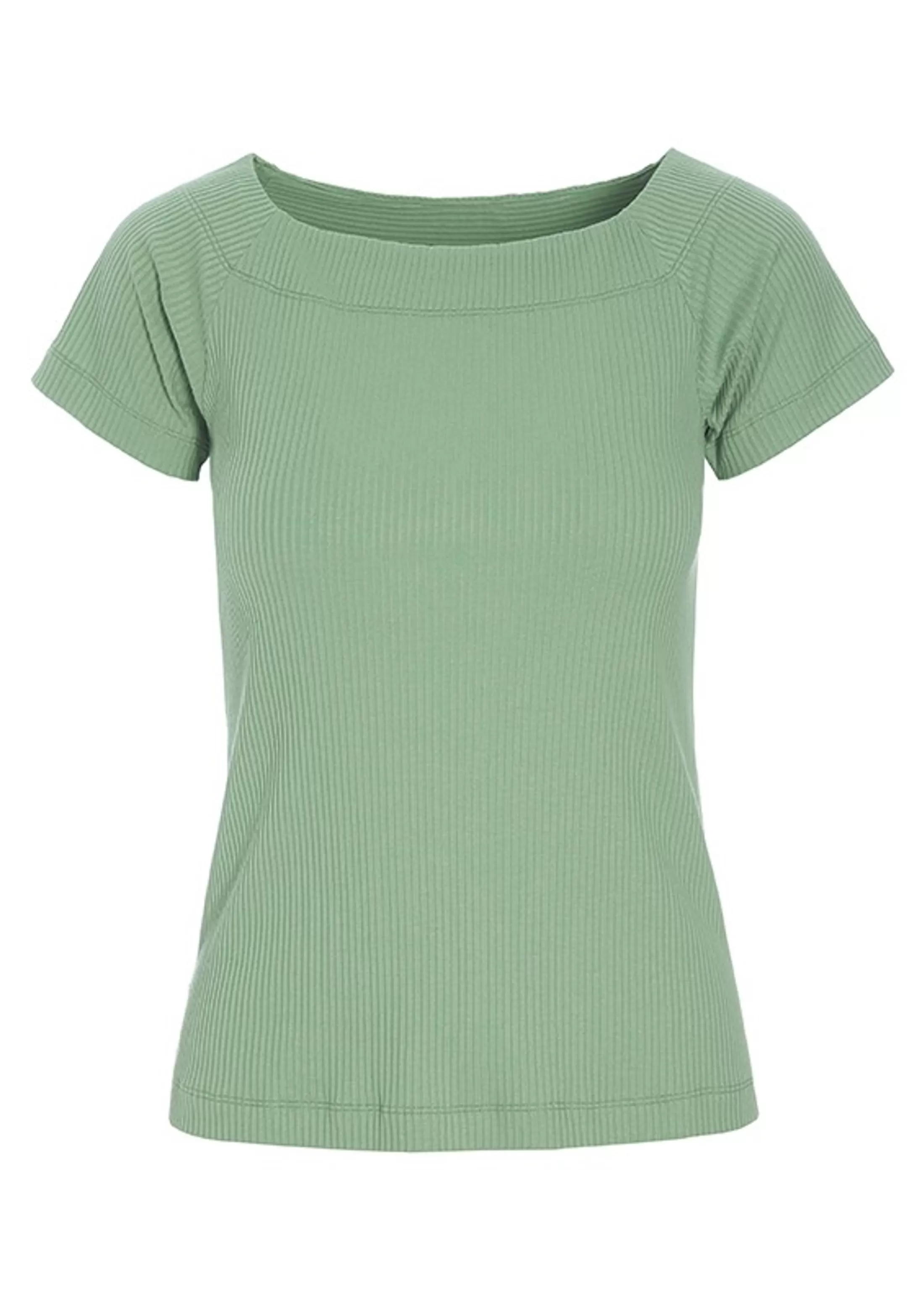 globe_rib_tshirt_7-1.webp T-Shirts & Toppe<BITTE KAI RAND Globe Rib T-Shirt Anthracite | Black | Emerald Green | Lily White