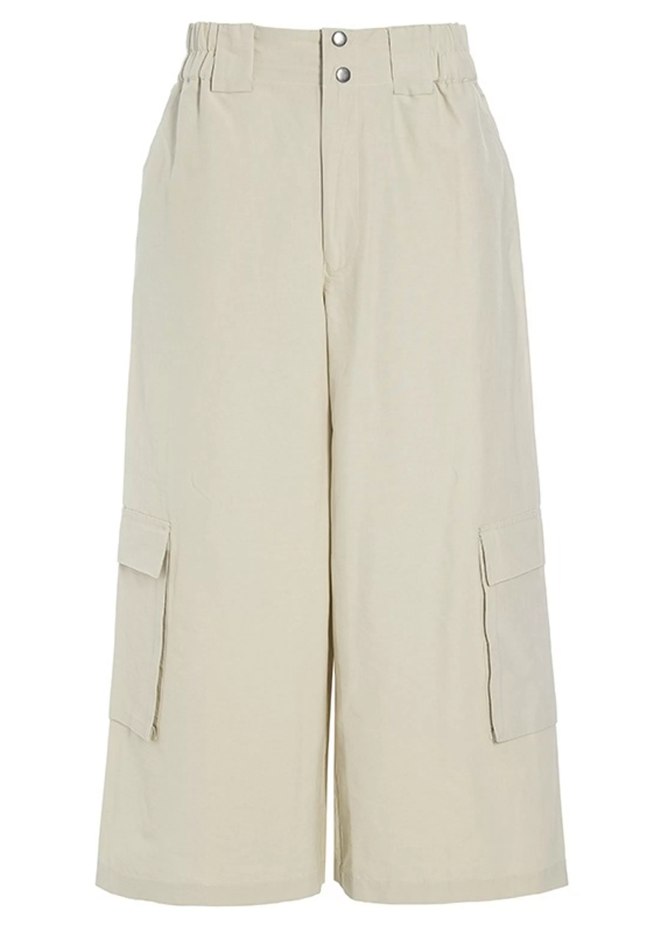 kawamure_cotton_bukser_med_lommer_4-1.webp Bukser<BITTE KAI RAND Kawamure Cotton Bukser Med Lommer Black | Ivory