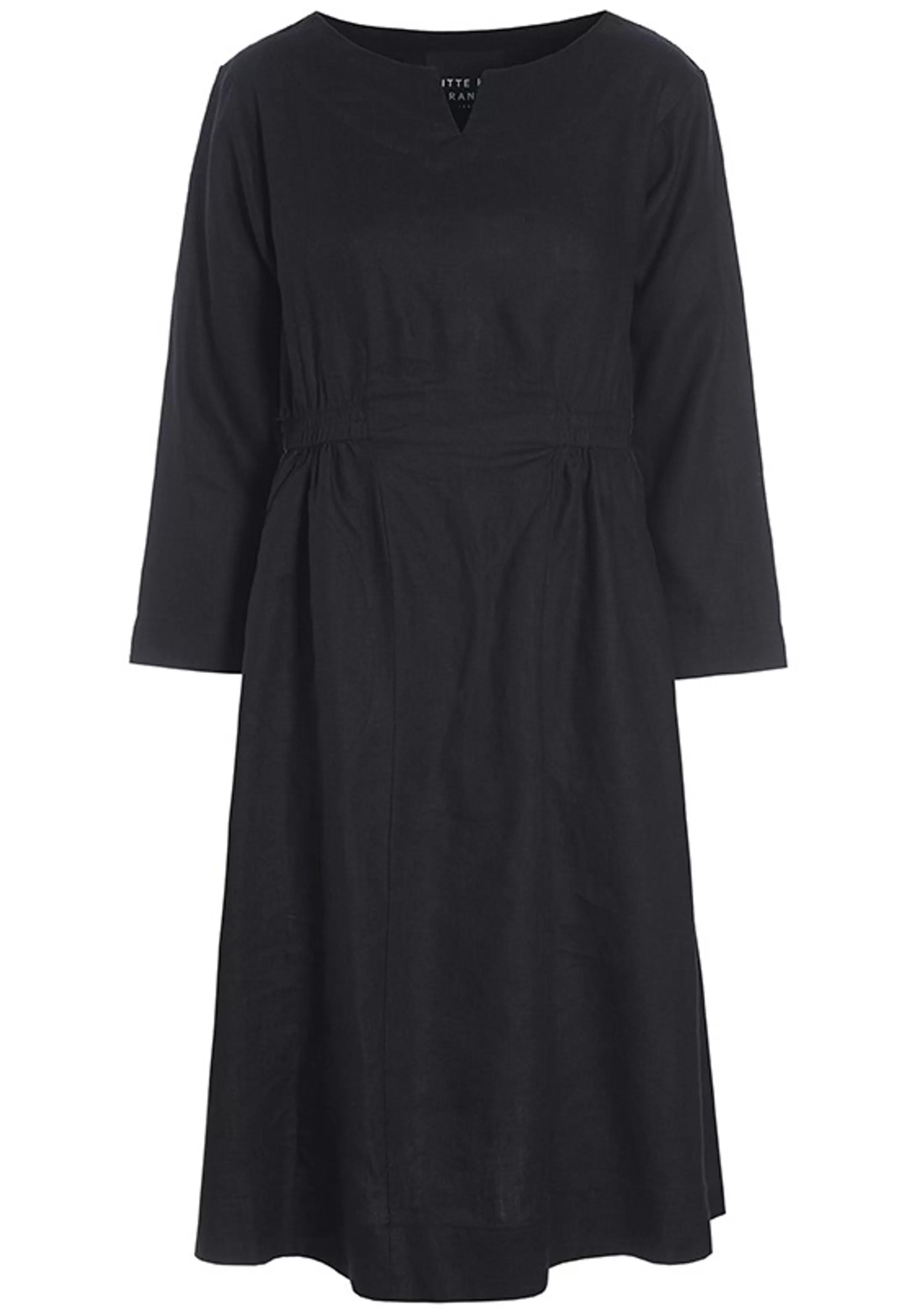 lazy_linen_kjole_med_elastik_4-1.webp Kjoler<BITTE KAI RAND Lazy Linen Kjole Med Elastik Black | Lily White | Palm Green | Warm Taupe