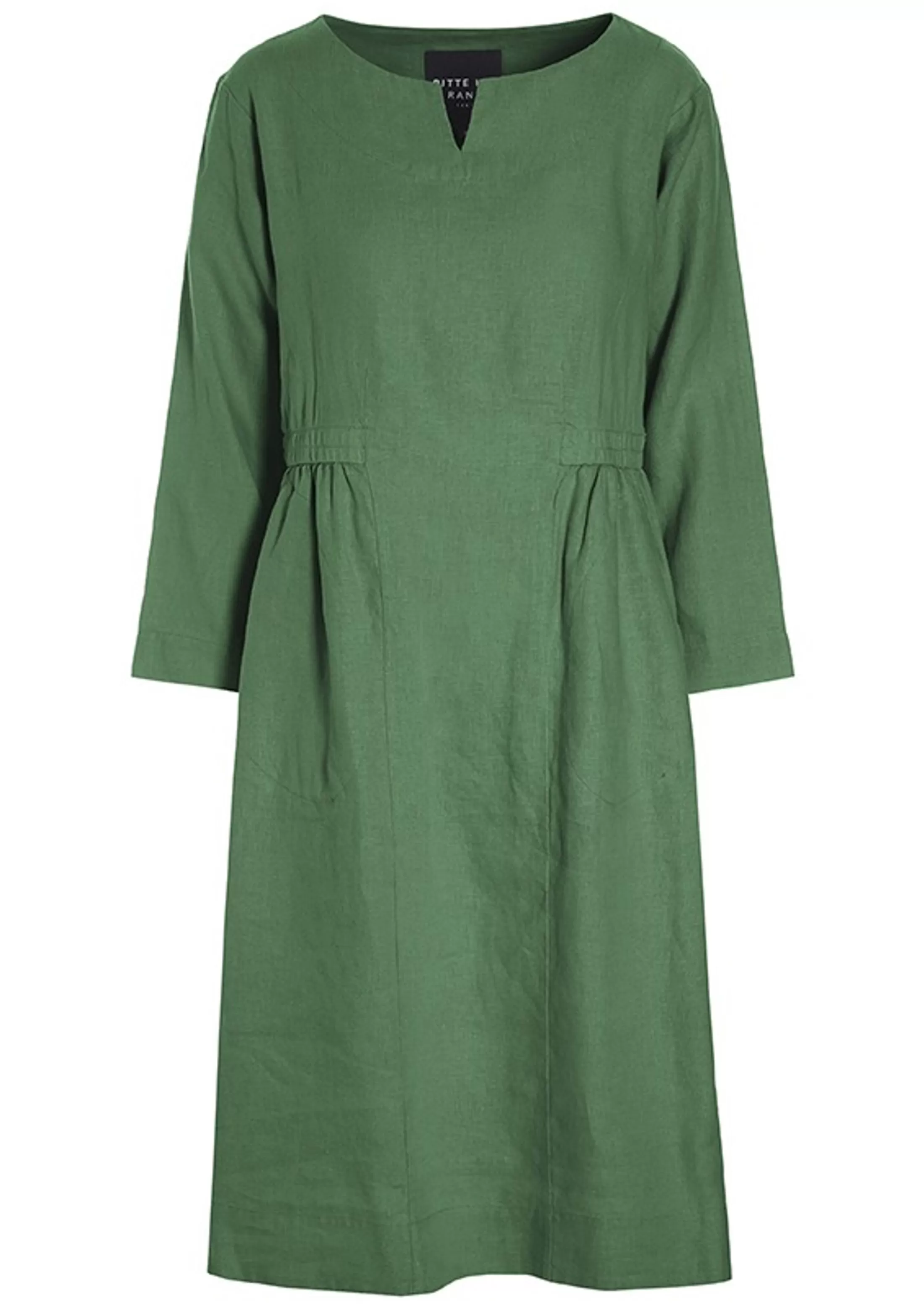 lazy_linen_kjole_med_elastik_5-1.webp Kjoler<BITTE KAI RAND Lazy Linen Kjole Med Elastik Black | Lily White | Palm Green | Warm Taupe