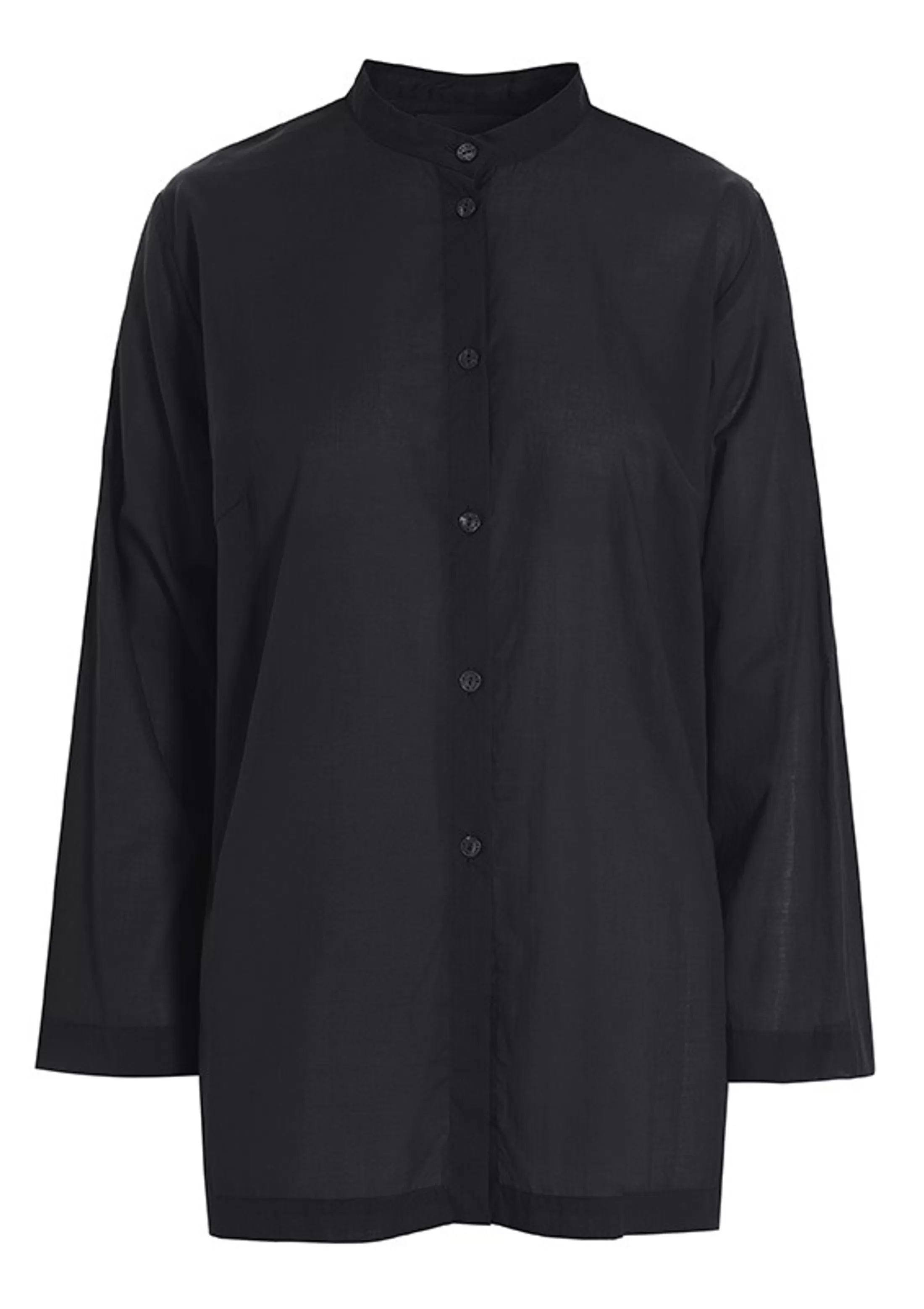 washi_voile_tunika_skjorte_4-1.webp Skjorter<BITTE KAI RAND Washi Voile Tunika Skjorte Black | Ivory | Toffee