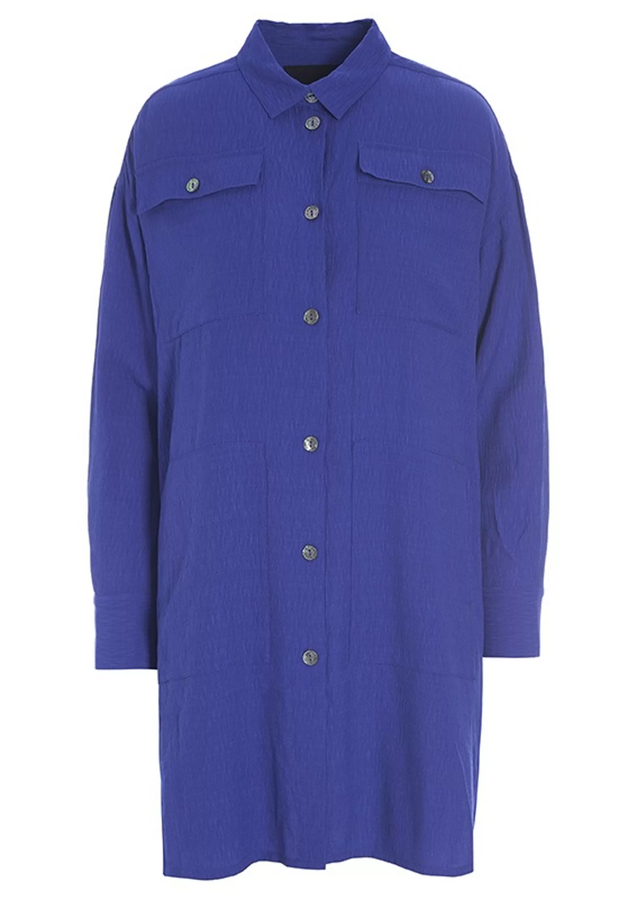 wrinkle_viscose_lang_skjorte_3-1.webp Skjorter<BITTE KAI RAND Wrinkle Viscose Lang Skjorte Black | Yves Blue